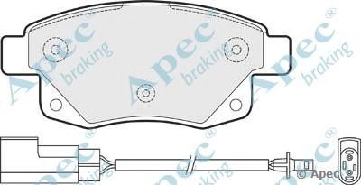 APEC BRAKING pad1477 -  Комплект тормозных колодок, дисковый тормоз